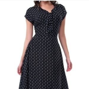 Unique Bettie Page Anchors Dress XS
